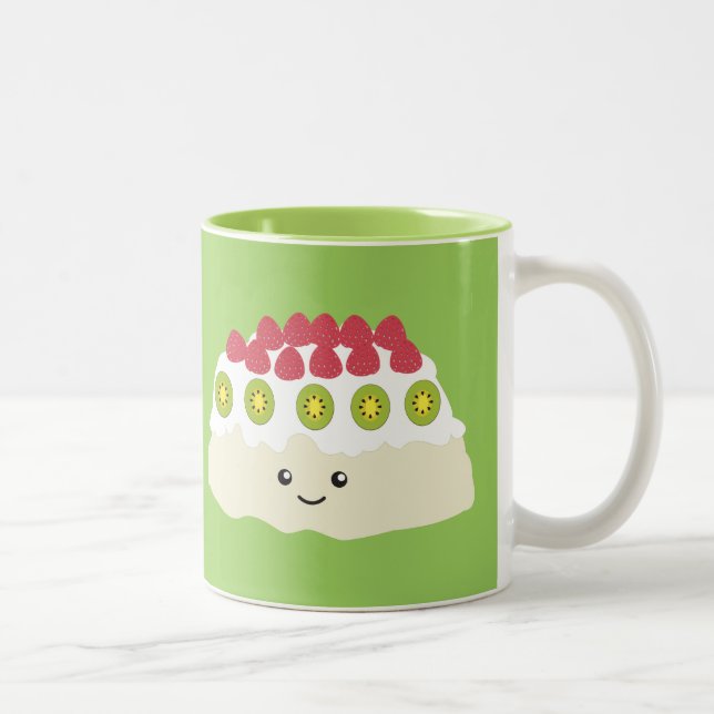 Niedlich Kawaii Pavlova Zweifarbige Tasse (Rechts)