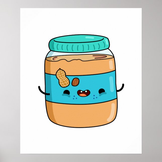 Niedlich Kawaii Peanut Butter Poster (Vorne)