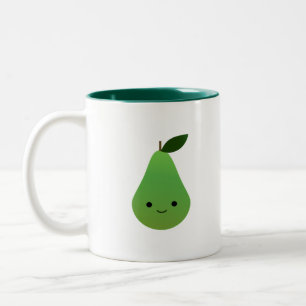 Niedlich Kawaii Pear Zweifarbige Tasse