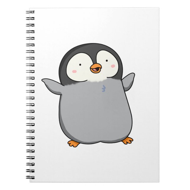 Niedlich Kawaii Penguin Notizblock (Vorderseite)