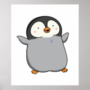 Niedlich Kawaii Penguin Poster