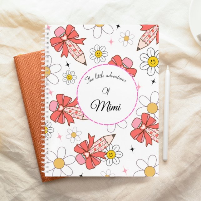 Niedlich Kawaii Personalisiert Kids Name Notebook Notizbuch (Von Creator hochgeladen)