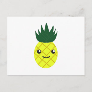 Niedlich Kawaii Pineaple Feiertagspostkarte