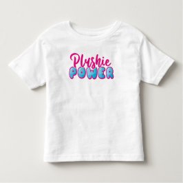Niedlich Kawaii Pink Blue Plushie Power Kleinkind T-shirt