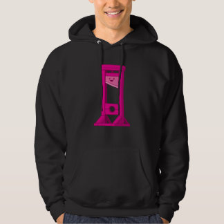 Niedlich Kawaii Pink Guillotine Men's Black Hoodie