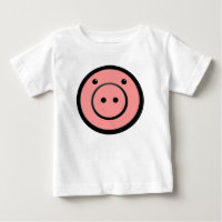 Niedlich Kawaii Pink Pig Vector Art