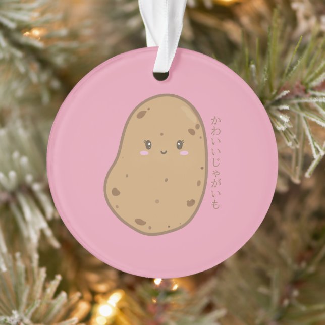 Niedlich Kawaii Potato Japanisch Ornament (Baum)