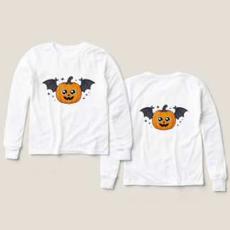 Niedlich Kawaii Pumpkin Bat Halloween PNG