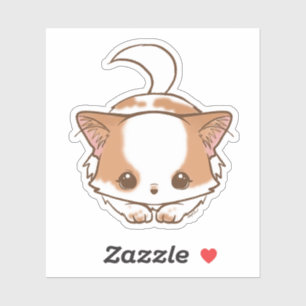 Niedlich Kawaii Puppy Pomchi Mochi Aufkleber