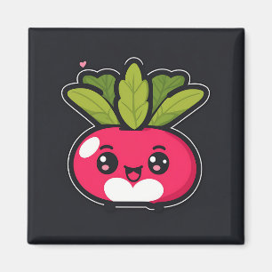 Niedlich Kawaii Radish Magnet
