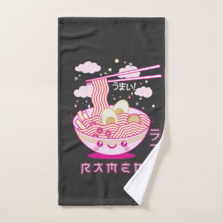 Niedlich Kawaii Ramen Anime Noodles Ramen Girls, T Handtuch