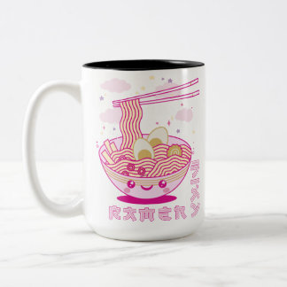 Niedlich Kawaii Ramen Anime Noodles Ramen Girls, T Zweifarbige Tasse