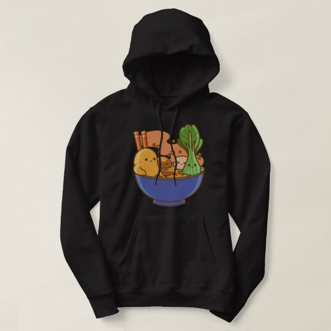 Niedlich Kawaii Ramen Japan Food Faces Anime Kid D Hoodie (Design vorne)
