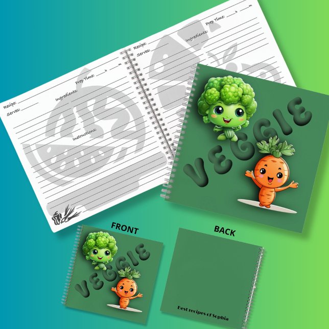 Niedlich Kawaii Rezepte Green Notizbuch (Von Creator hochgeladen)