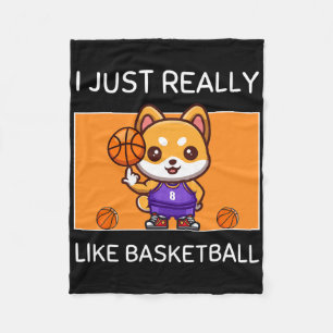 Niedlich Kawaii Shiby Inu I einfach wie Bysketbyl Fleecedecke