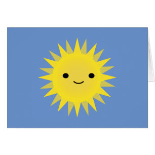Niedlich Kawaii Smiling Sun