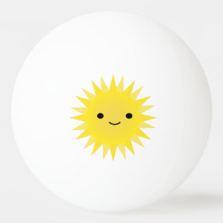 Niedlich Kawaii Smiling Sun Tischtennisball