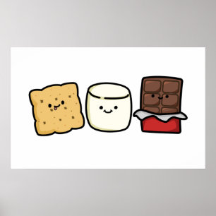 Niedlich Kawaii Smore Pals Poster