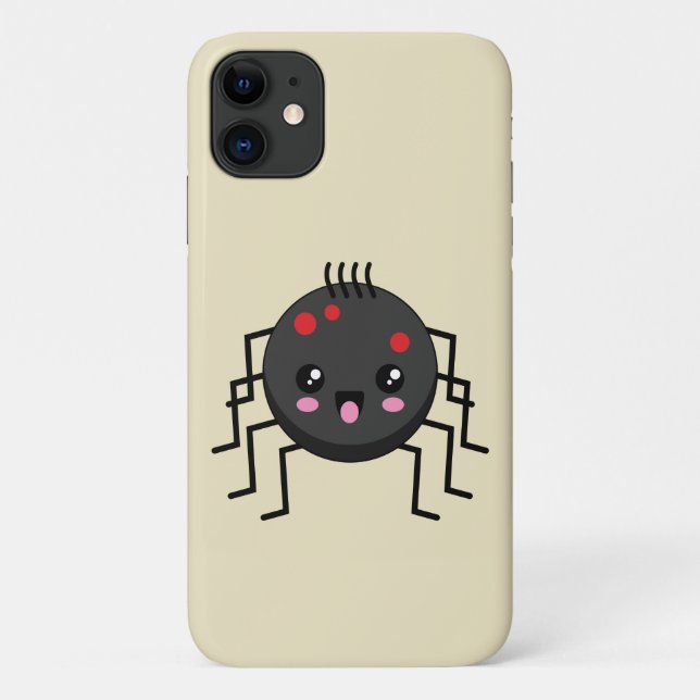 Niedlich Kawaii Spider Case-Mate iPhone Hülle (Rückseite)