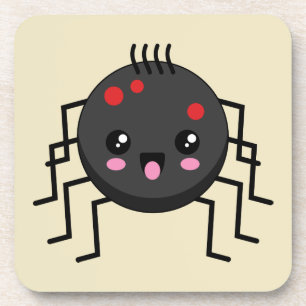 Niedlich Kawaii Spider Getränkeuntersetzer