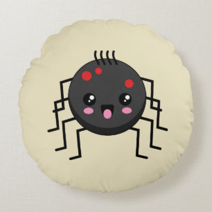 Niedlich Kawaii Spider Rundes Kissen