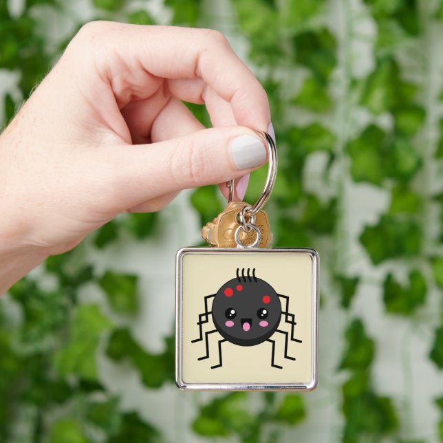 Niedlich Kawaii Spider Schlüsselanhänger (Hand)