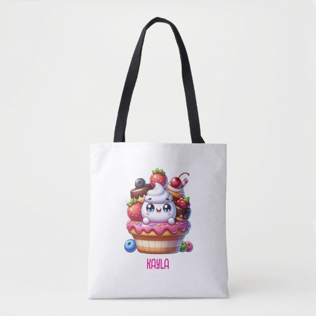Niedlich Kawaii Strawberry Cupcake Personalisiert (Vorderseite)