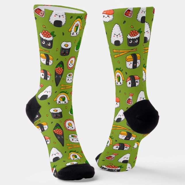 Niedlich Kawaii Sushi Socks Socken (Gewinkelt)