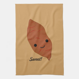 Niedlich Kawaii Sweet Potato Geschirrtuch