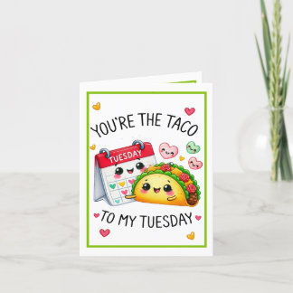 Niedlich Kawaii Taco Dienstag Dankeskarte