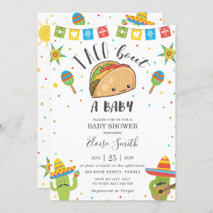 Niedlich Kawaii Taco'Bout a Baby Fiesta Babydusche Einladung