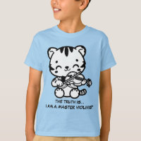 Niedlich Kawaii Tiger Geige spielen