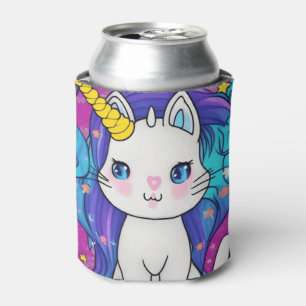 Niedlich Kawaii Unicorn Cat Dosenkühler