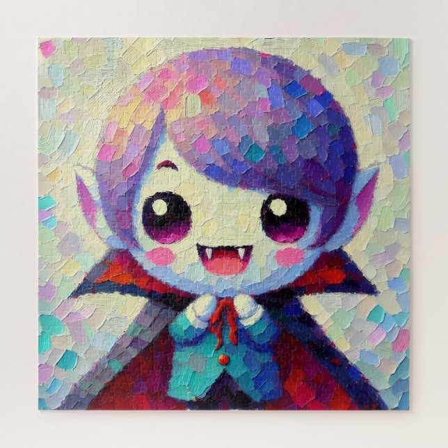 Niedlich Kawaii Vampire Boy Jigsaw Puzzle (Vertikal)