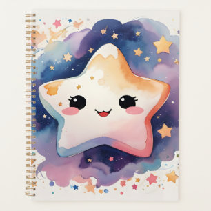 Niedlich Kawaii Watercolor Star Kinderzimmer Baby Planer