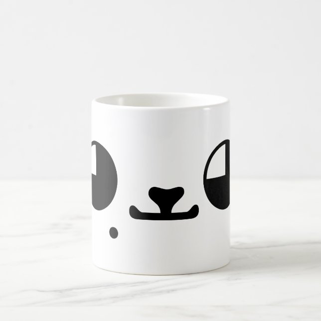 Niedlich Kawaii Welppy Dog Japanisch Kaomoji Emoti Kaffeetasse (Mittel)