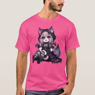 Niedlich Kawaii Werewolf T-Shirt
