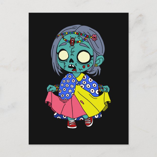 Niedlich Kenyan Zombie Postkarte (Vorderseite)