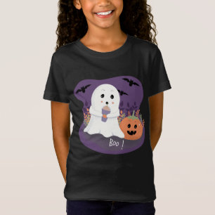 Niedlich Kid Ghost Halloween T - Shirt