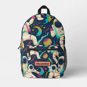 Niedlich Kids Astronaut Custom Bedruckter Rucksack