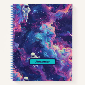 Niedlich Kids Astronaut Custom Notizbuch
