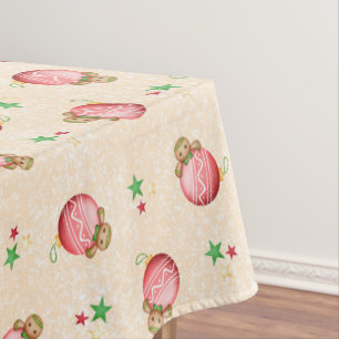 Niedlich Kids Christmas Gingerbread Mann Keks Tischdecke