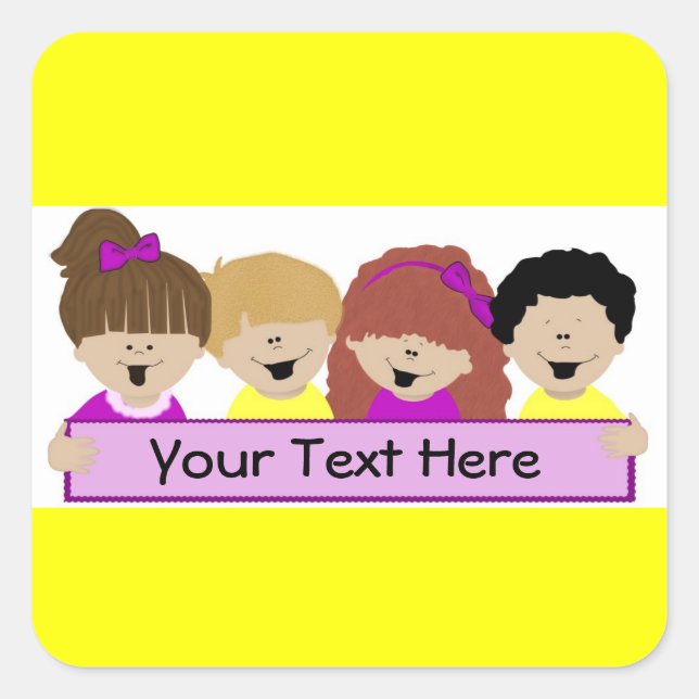 Niedlich Kids Daycare Stickers (Vorderseite)