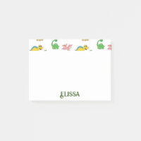 Niedlich Kids Dinosaur Tiermuster Aquarellname