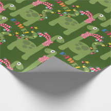 Niedlich Kids Dinosaurier Weihnachtswrapping Paper