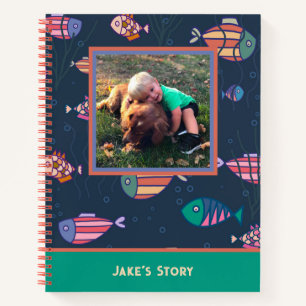 Niedlich Kid's Fish Foto Custom Notebook Notizbuch
