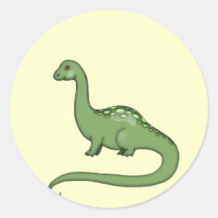 Niedlich Kids Green Dinosaurier Sticker