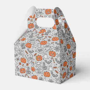Niedlich Kids Halloween Doodle-Muster Geschenkschachtel