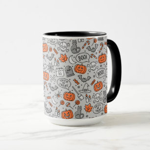 Niedlich Kids Halloween Doodle-Muster Tasse