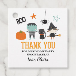 Niedlich Kids Halloween Geburtstagsparty Danke Geschenkanhänger